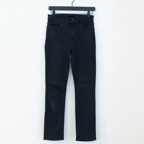 Mother Dazzler Ankle Black Straight Leg Stretch Jeans Not Guilty Size 26 - Picture 5 of 15